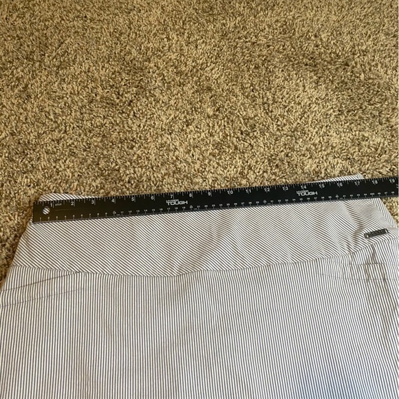 S.C. & Co Skirt Skort 360 Tummy Control Size XL Blue White Striped - Picture 8 of 10